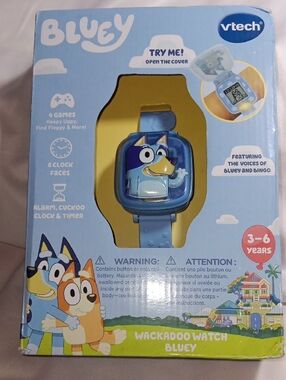 VTech Wackadoo Watch Bluey - Blue Kids Smartwatch